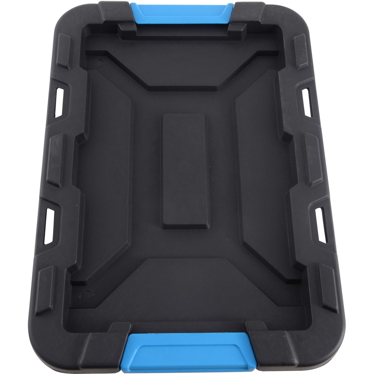 Pack of 8 Plastic Storage Box with Lid 55 litre 590x385x385mm Polypropylene - H0055K