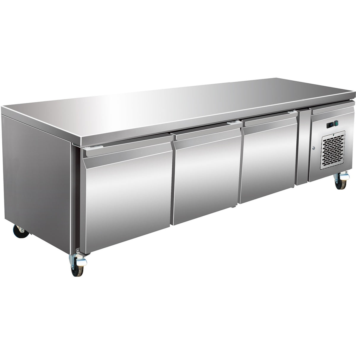 Professional Low Refrigerated Counter / Chef Base 3 doors 1795x700x650mm - THP3100TN650H