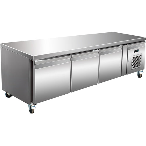 Professional Low Refrigerated Counter / Chef Base 3 doors 1795x700x650mm - THP3100TN650H