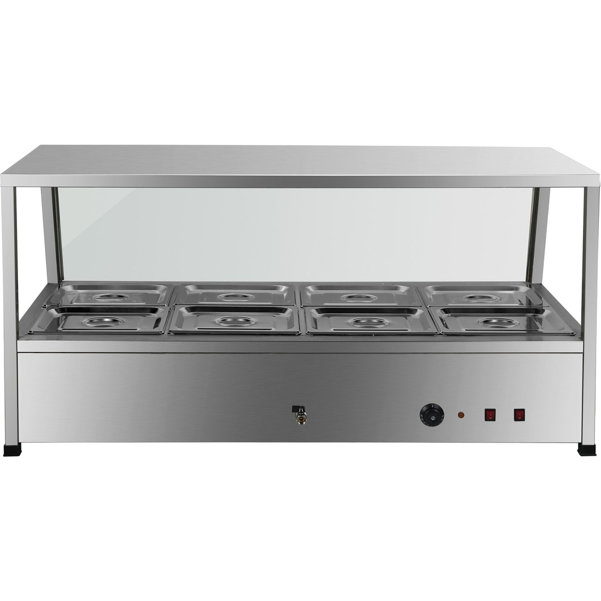 Display Bain Marie Countertop 10xGN1/2 150mm - HBM213