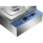 Commercial Bain Marie with Glass top sneeze guard 5xGN1/2 - HBM25