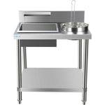 Professional Stainless Steel Breading Table with Upstand - HBT1000