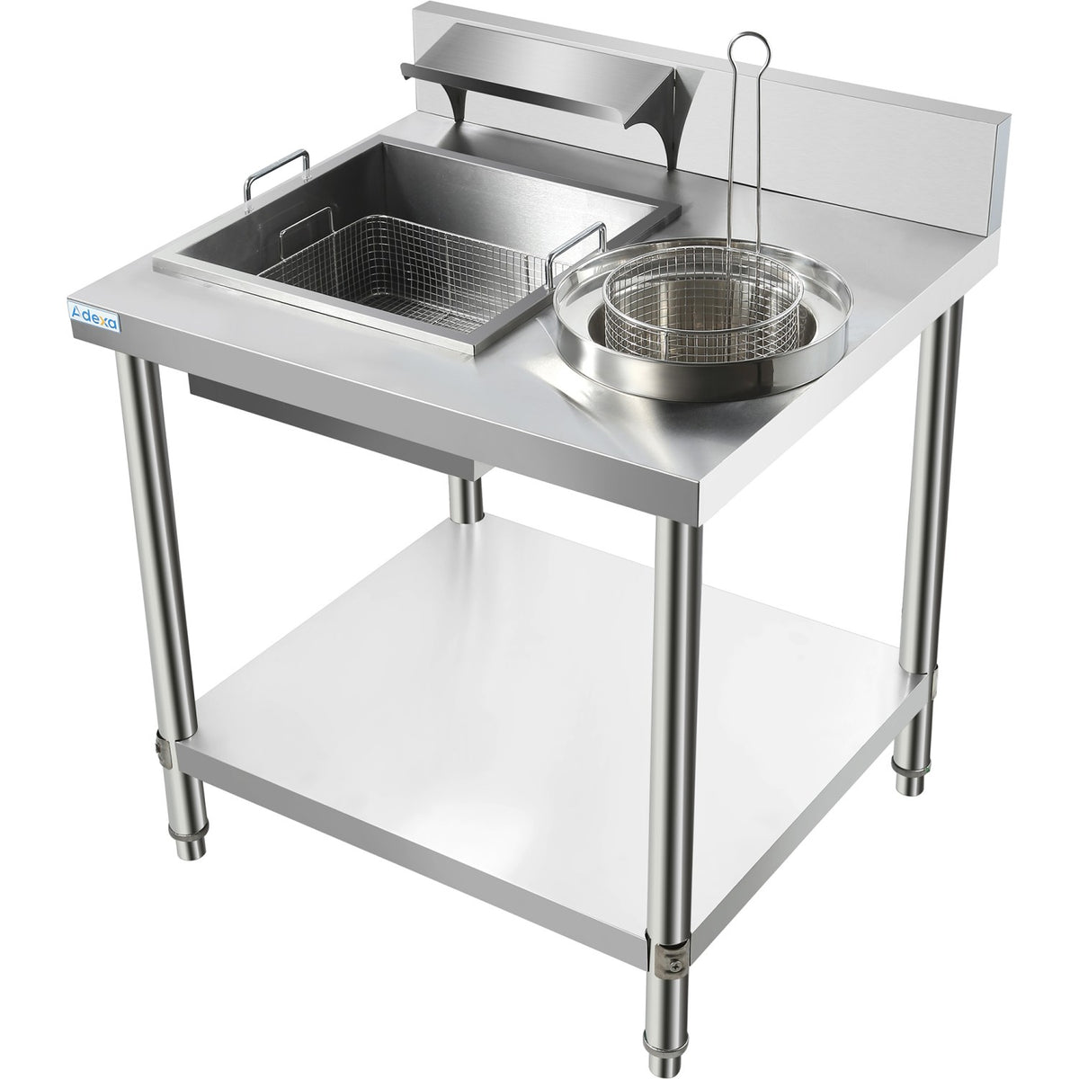Professional Stainless Steel Breading Table with Upstand - HBT1000