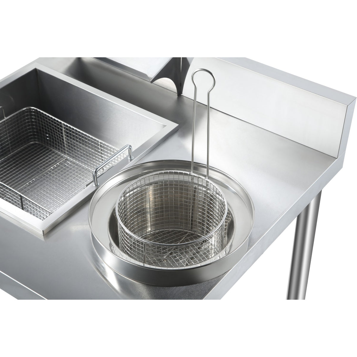 Professional Stainless Steel Breading Table with Upstand - HBT1000