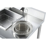 Professional Stainless Steel Breading Table with Upstand - HBT1000