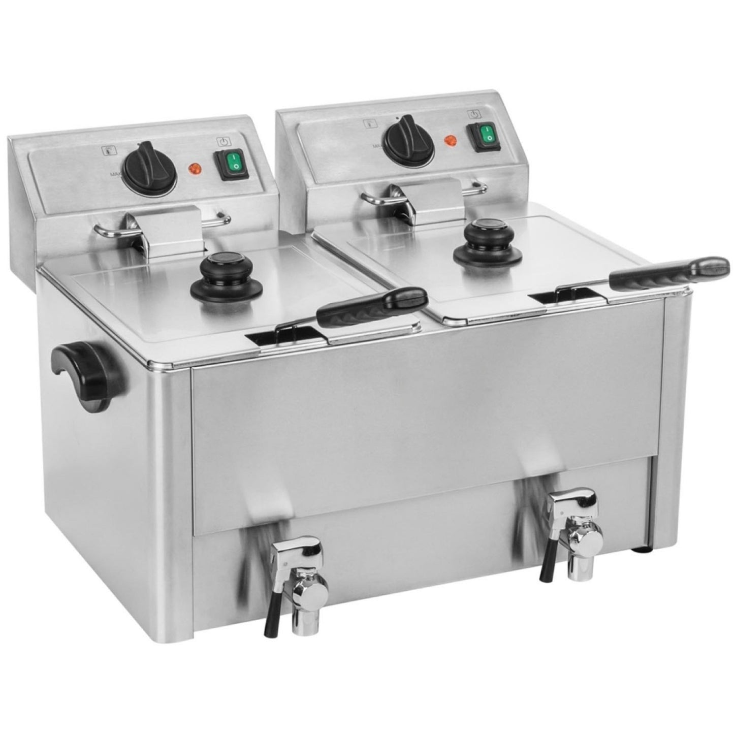 Commercial Deep fat Fryer 8+8 litres 6.5kW Countertop - HDF88