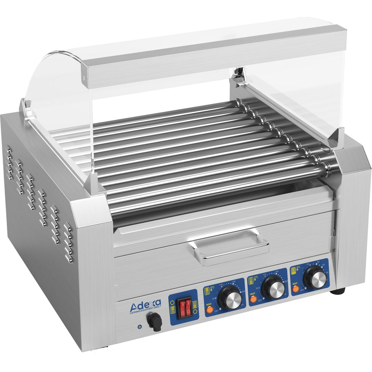 Commercial Hot dog Roller grill 11 rollers - HDRA11
