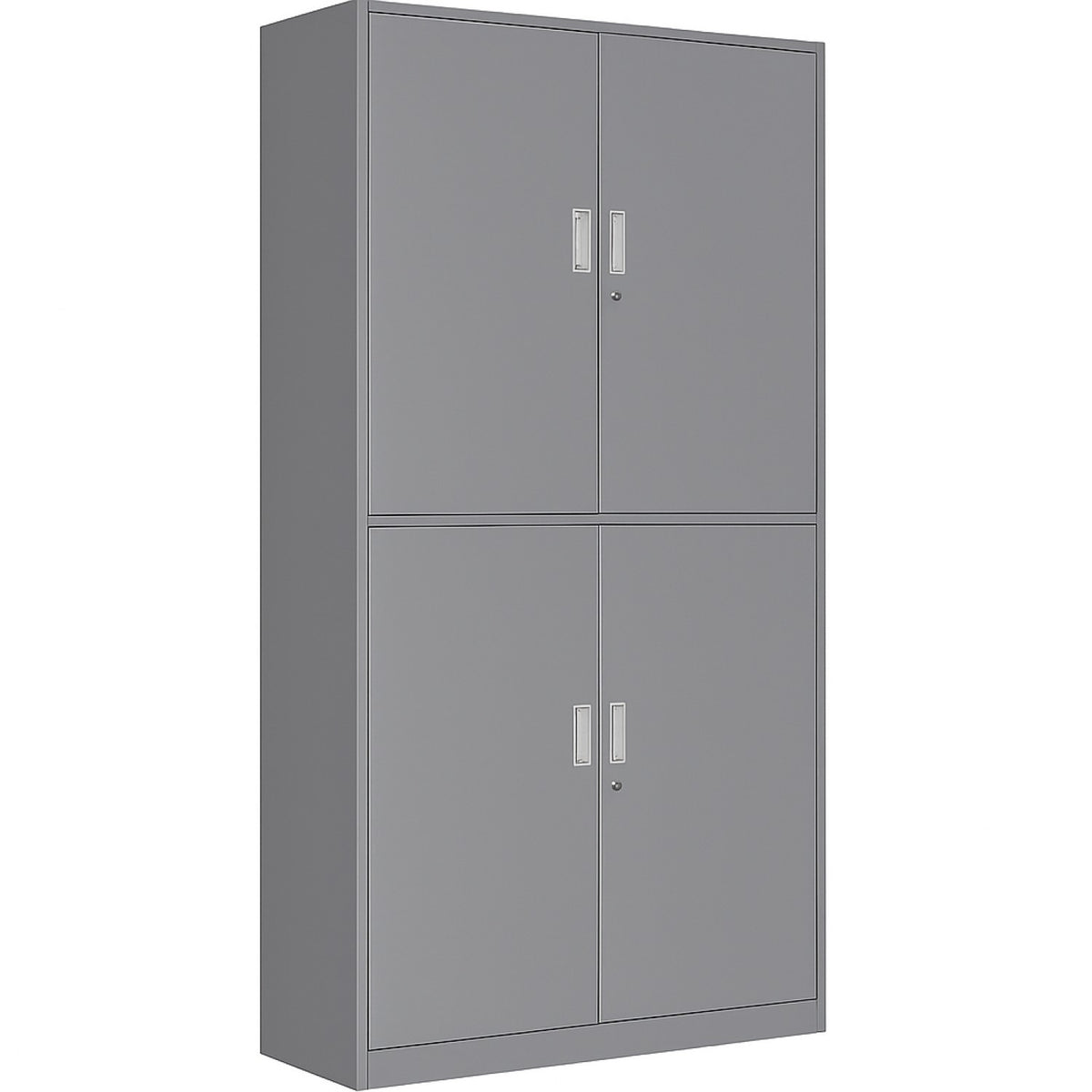 Professional Double Filing Cabinet 900x390x1800mm Grey - HDW04GREY