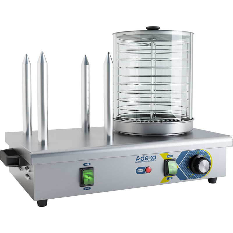 Commercial Hot dog warmer 4 bun spikes - HDW4