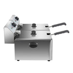 Commercial Fryer Double Electric 2x11 litre 7kW Countertop - HEF11L2