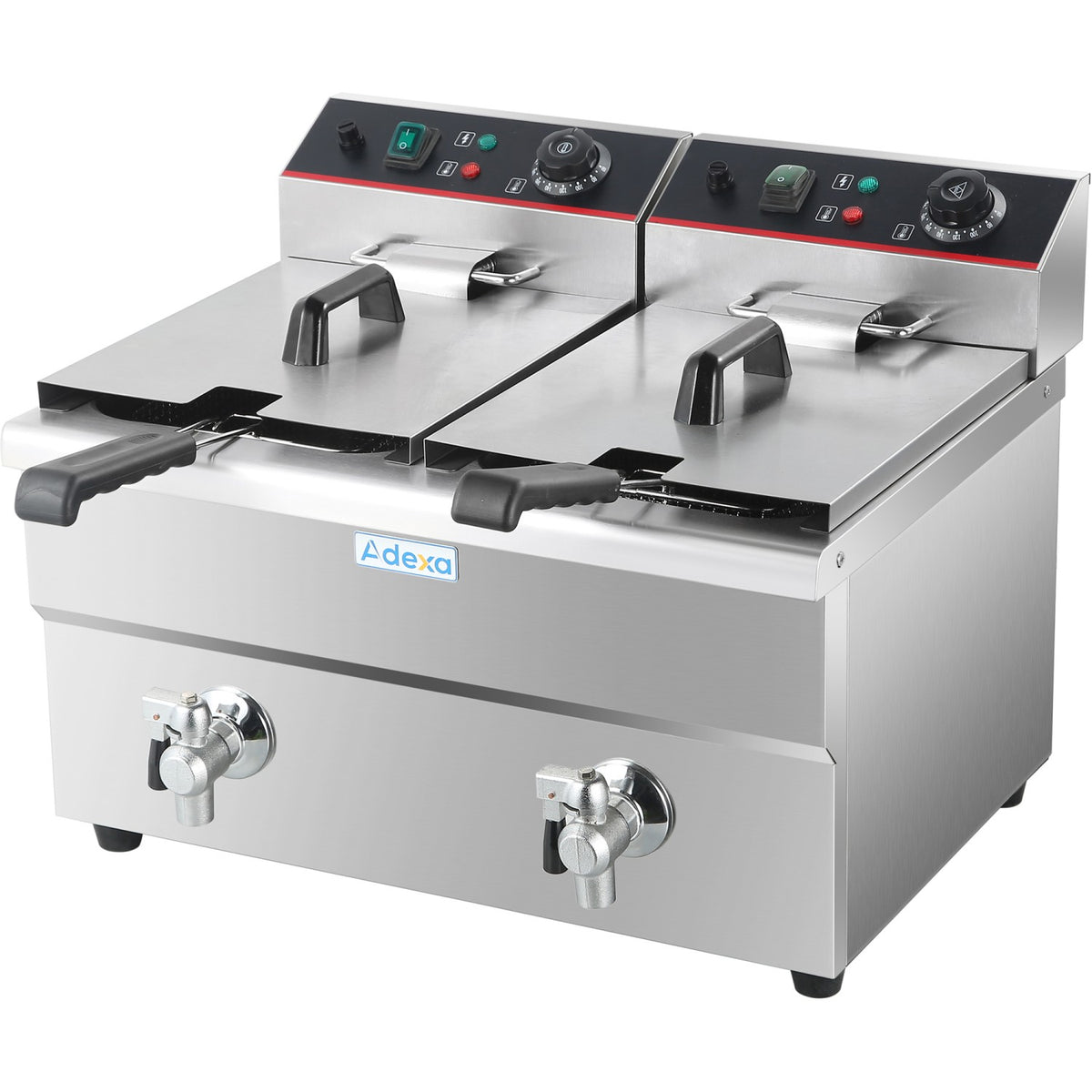 Commercial Fryer Double Electric 2x12 litre 6.5kW Countertop - HEF12L2