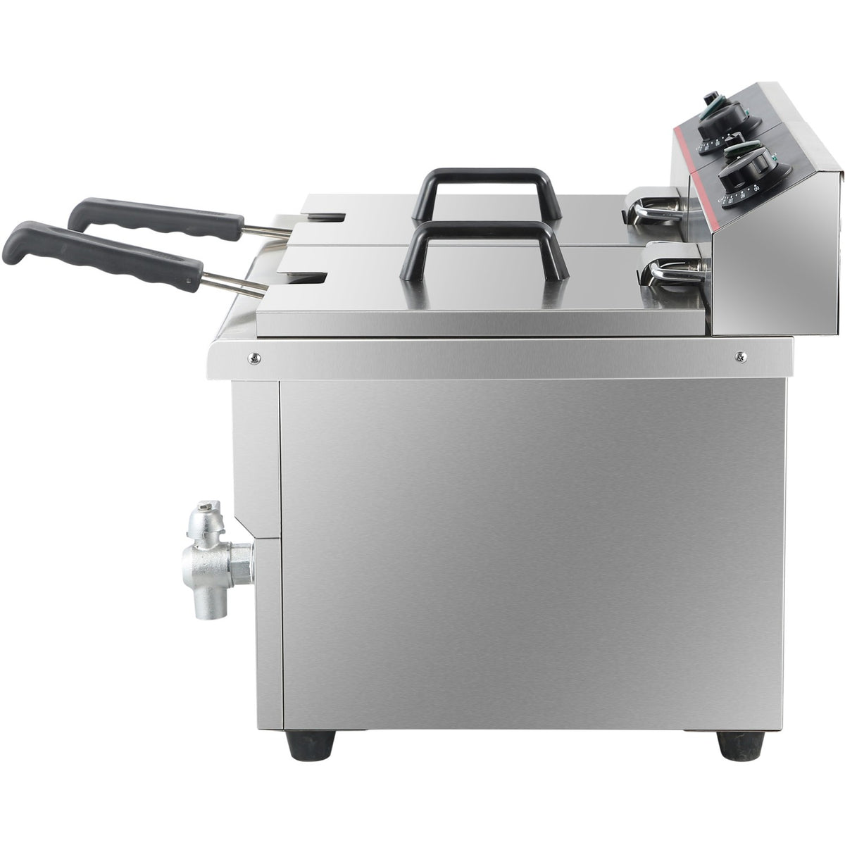 Commercial Fryer Double Electric 2x12 litre 6.5kW Countertop - HEF12L2