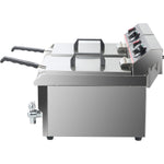 Commercial Fryer Double Electric 2x13 litre 6kW Countertop - HEF132V