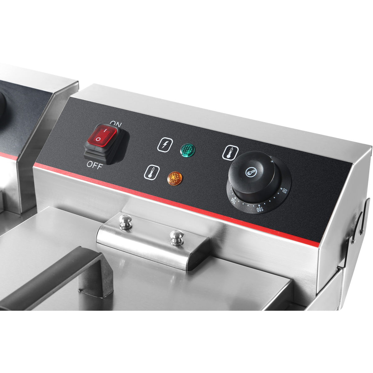 Commercial Fryer Double Electric 2x13 litre 6kW Countertop - HEF132V
