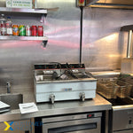 Commercial Fryer Double Electric 2x13 litre 6kW Countertop - HEF132V