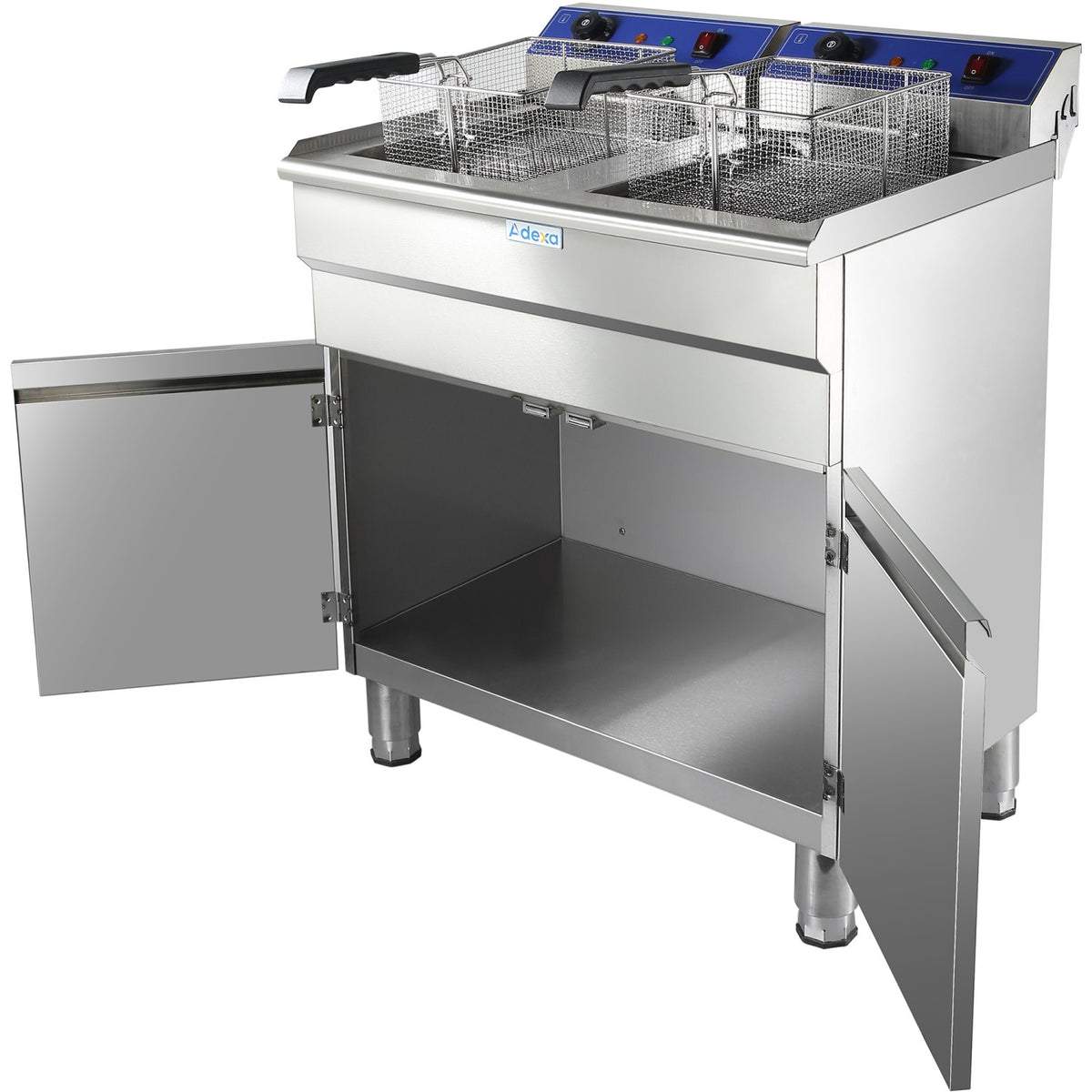 Commercial Fryer Double Electric 32 litre 10kW Free standing - HEF162C