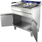 Commercial Fryer Double Electric 32 litre 10kW Free standing - HEF162C