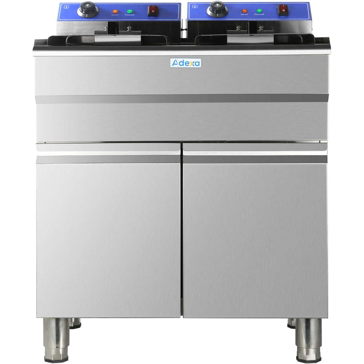 Commercial Fryer Double Electric 32 litre 10kW Free standing - HEF162C