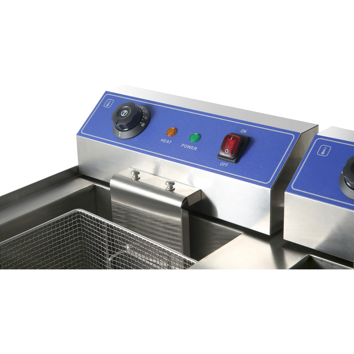 Commercial Fryer Double Electric 32 litre 10kW Free standing - HEF162C
