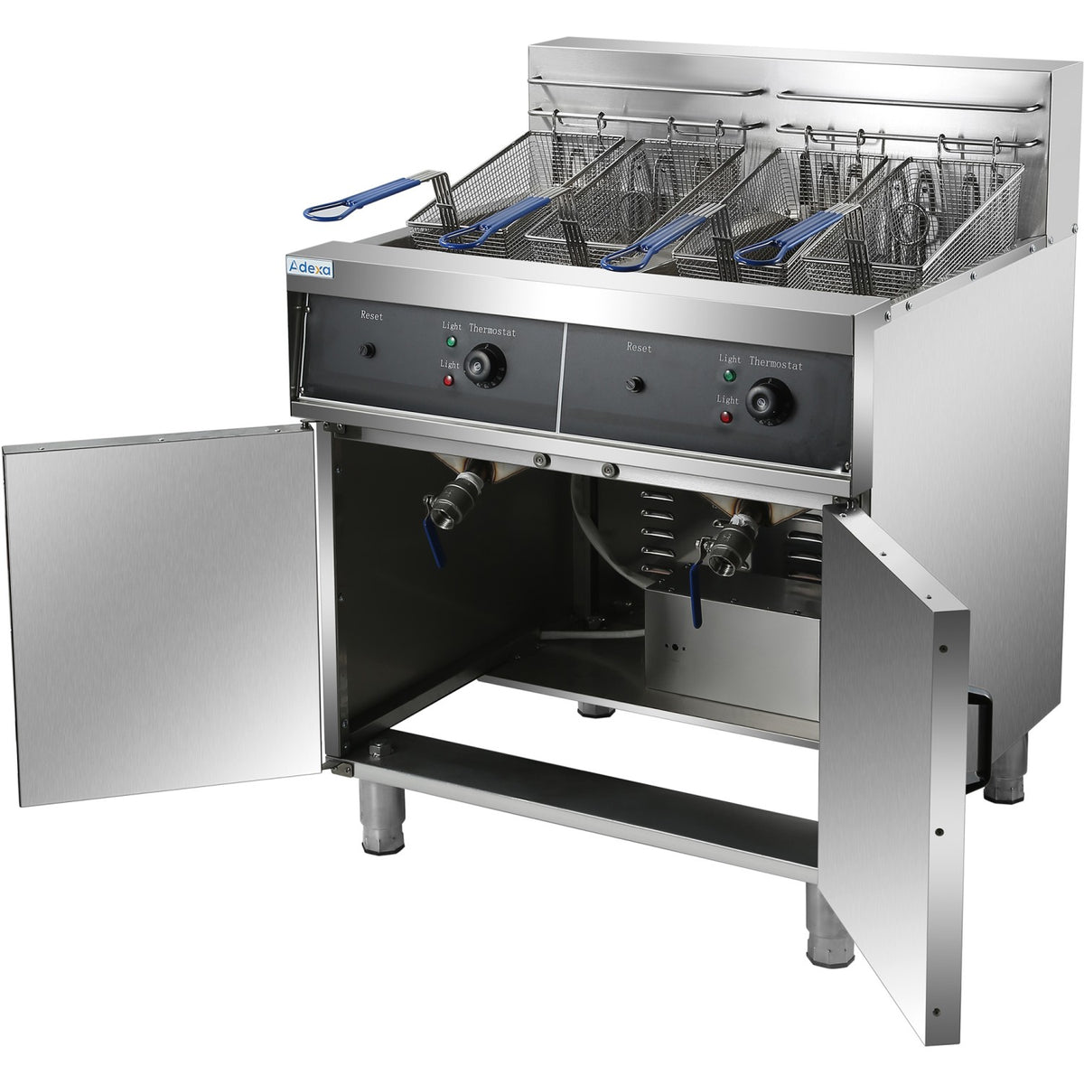 Commercial Fryer Double Electric 2x30 litre 20kW Free standing - HEF262