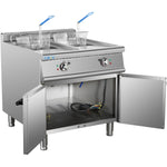 Commercial Fryer Twin Tank Electric 46 litre 24kW Freestanding - HEF708