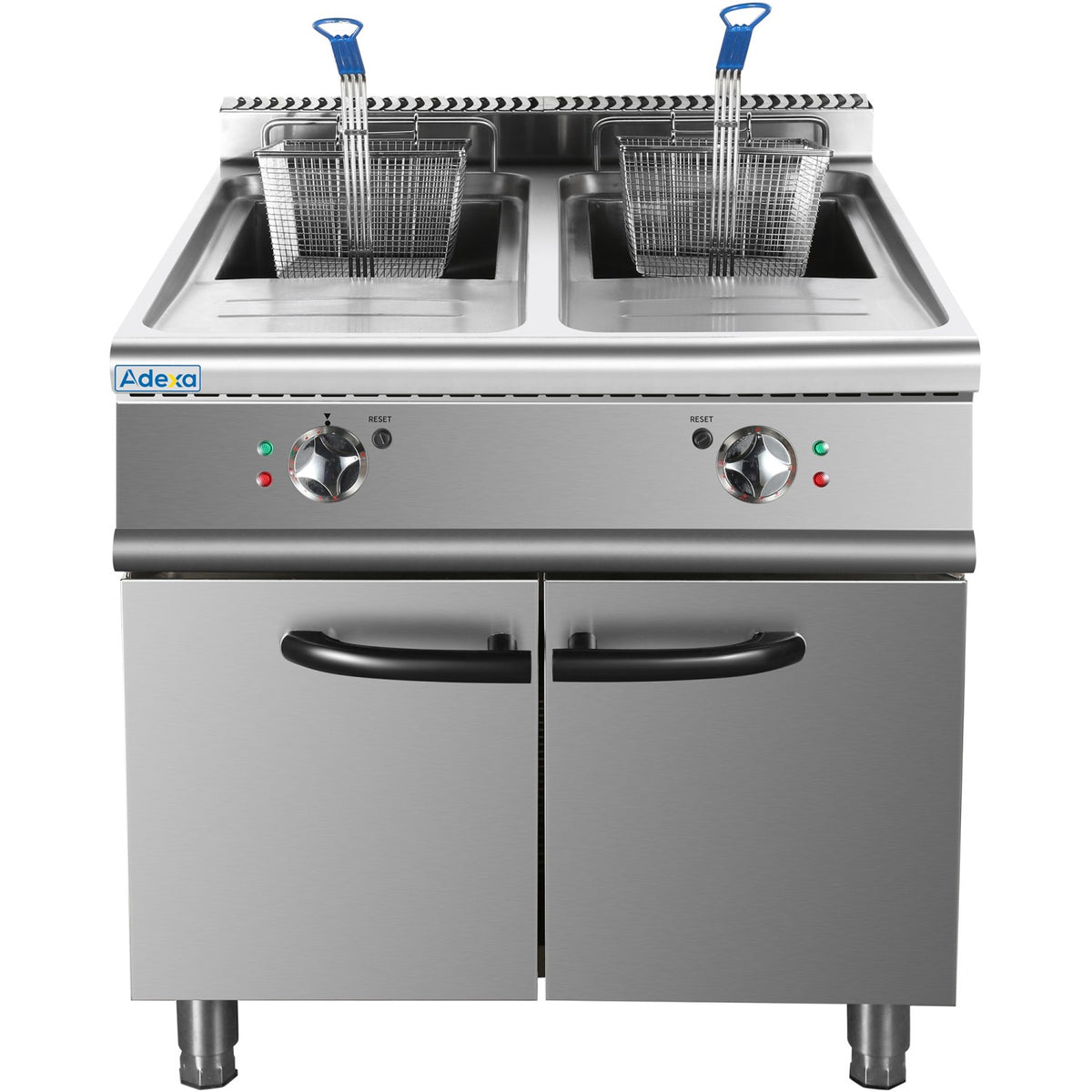 Commercial Fryer Twin Tank Electric 46 litre 24kW Freestanding - HEF708