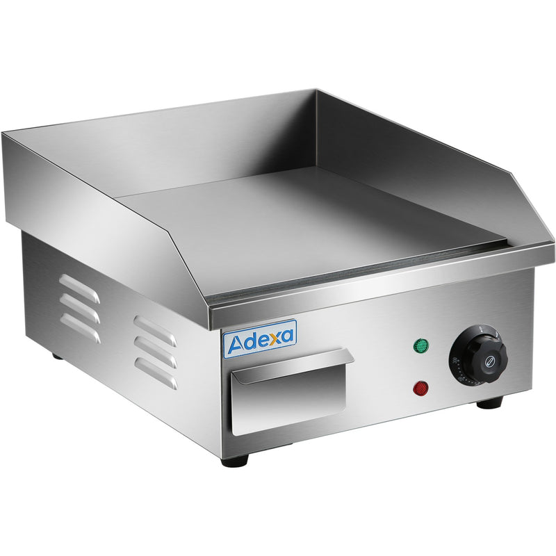 Commercial Griddle Smooth 250x400x215mm 2kW Electric - HEG250