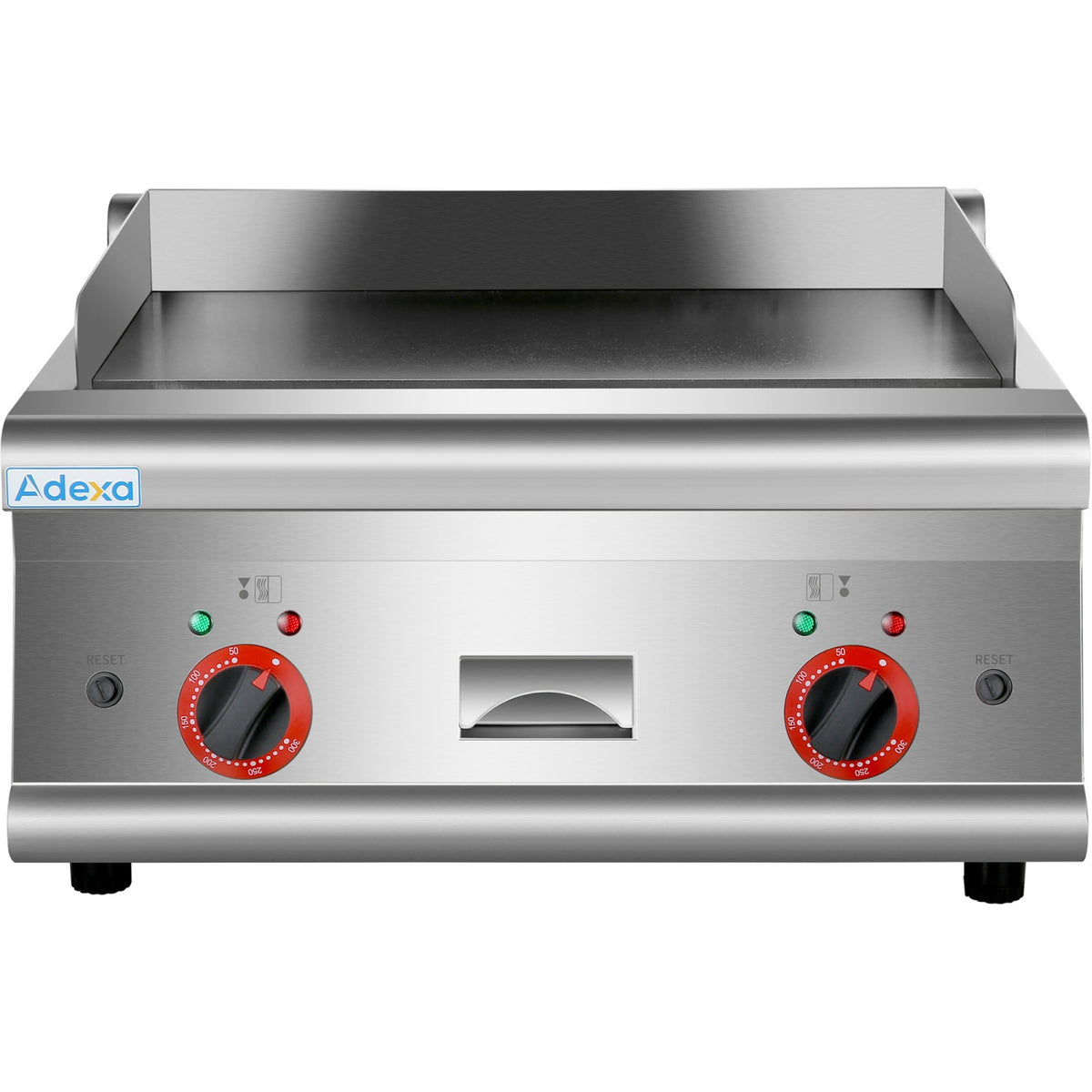 Commercial Electric Griddle Smooth top 2 zones 5kW Countertop - HEG606