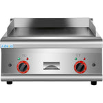 Commercial Electric Griddle Smooth top 2 zones 5kW Countertop - HEG606