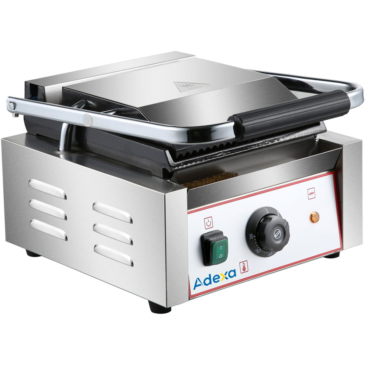 Heavy Duty Panini Contact grill Ribbed 1.8kW - HEG811