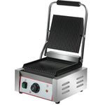 Heavy Duty Panini Contact grill Ribbed 1.8kW - HEG811