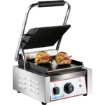 Heavy Duty Panini Contact grill Ribbed/Smooth 1.8kW - HEG811A
