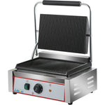 Heavy Duty XL Panini Contact grill Ribbed 2.2kW - HEG811E