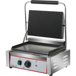 Heavy Duty Large Panini Contact grill Ribbed/Smooth 2.2kW - HEG811EA