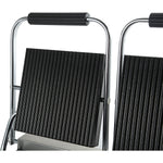 Heavy Duty Twin Panini Contact grill Ribbed 3.6kW Dual Zone - HEG813