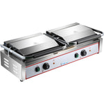 Heavy Duty Twin XL Panini Contact grill Ribbed 4.4kW Dual Zone - HEG813E