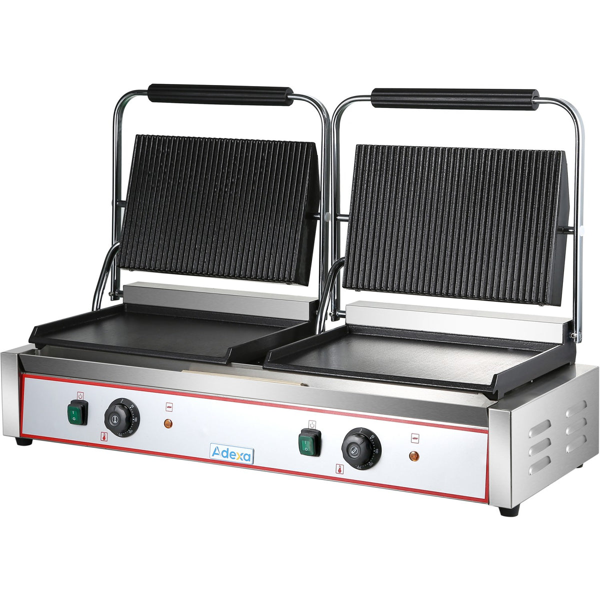 Heavy Duty Twin XL Panini Contact grill Ribbed/Smooth 4.4kW Dual Zone - HEG813EA