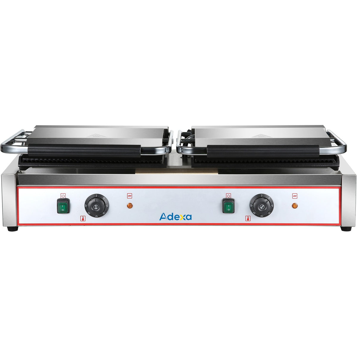Heavy Duty Twin XL Panini Contact grill Smooth 4.4kW Dual Zone - HEG813EB