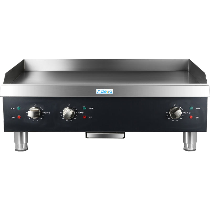 Commercial Griddle Smooth 915x620x360mm 12kW Electric - HEG836