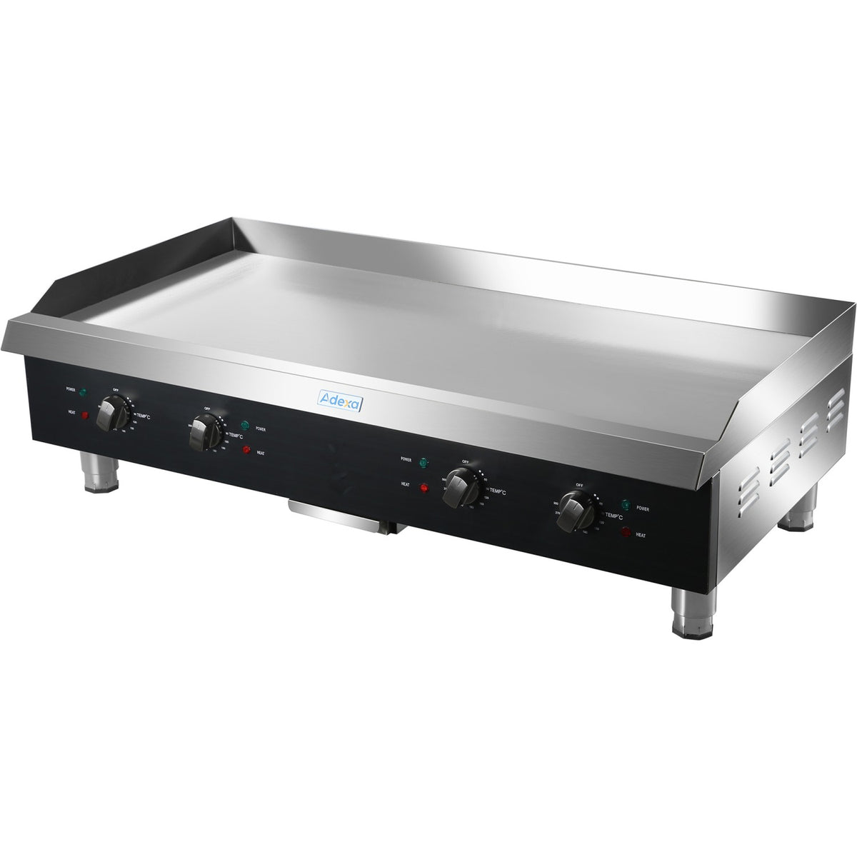 Commercial Griddle Smooth 1215x620x360mm 16kW Electric - HEG848