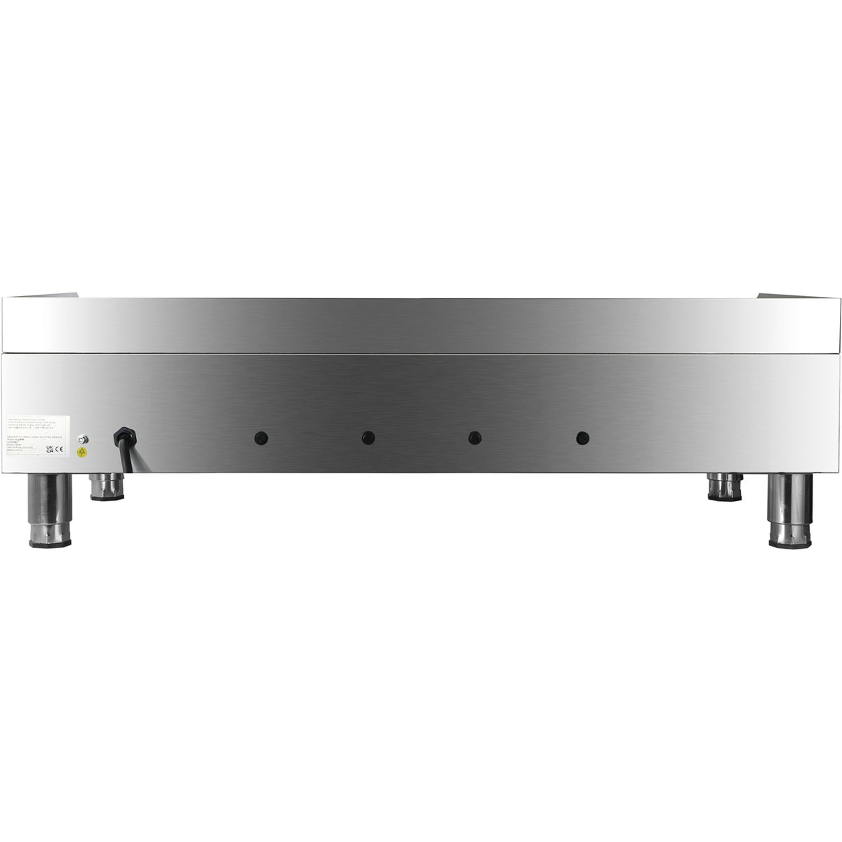 Commercial Griddle Smooth 1215x620x360mm 16kW Electric - HEG848