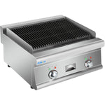 Commercial Electric Lava rock Grill 2 zones 4.8kW Countertop - HEL607
