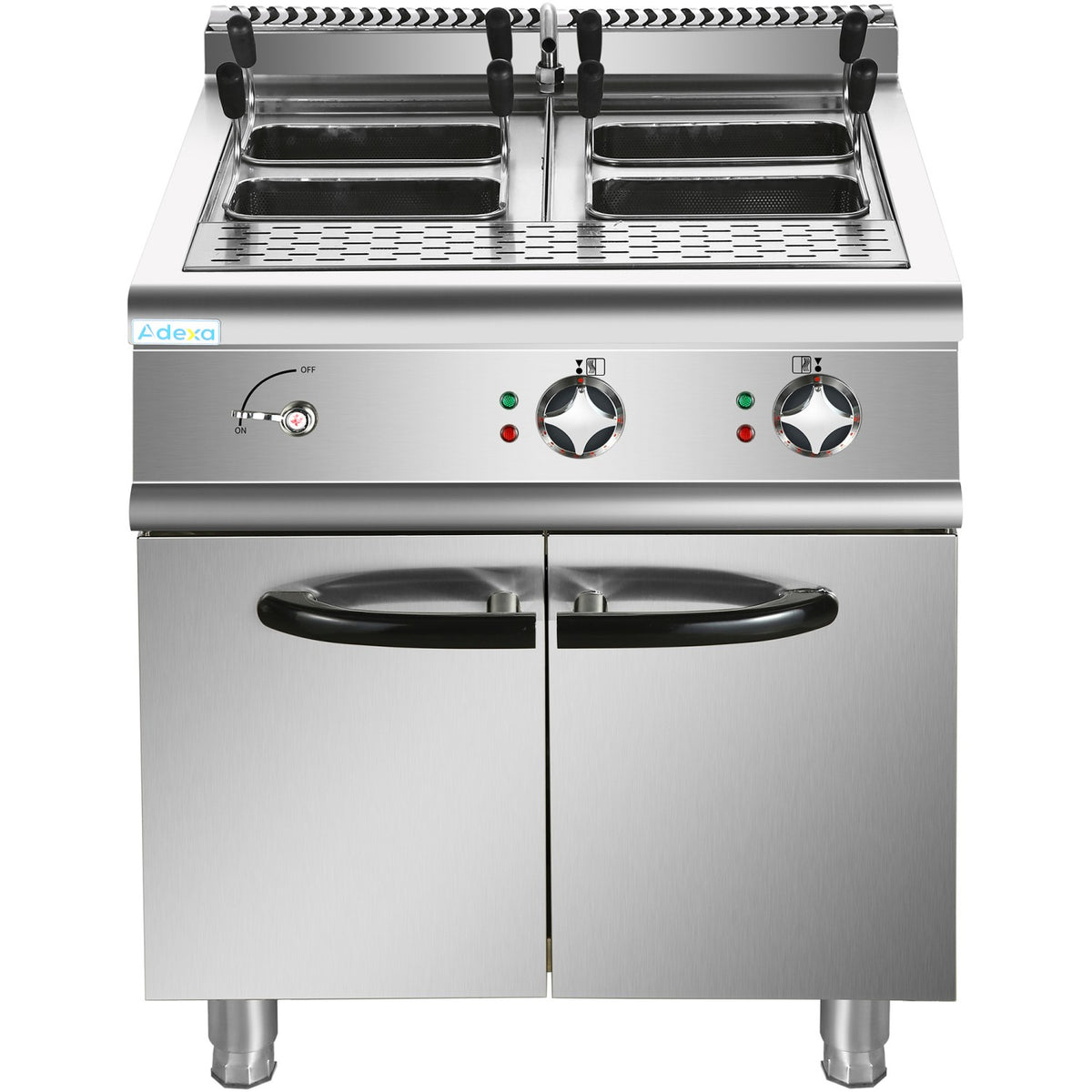 Professional Pasta cooker 30 Litres Electric 12kW Floor standing with Cabinet Base 700mm Depth - HEN715A