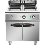 Professional Pasta cooker 30 Litres Electric 12kW Floor standing with Cabinet Base 700mm Depth - HEN715A