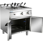Professional Pasta cooker 30 Litres Electric 12kW Floor standing with Cabinet Base 700mm Depth - HEN715A