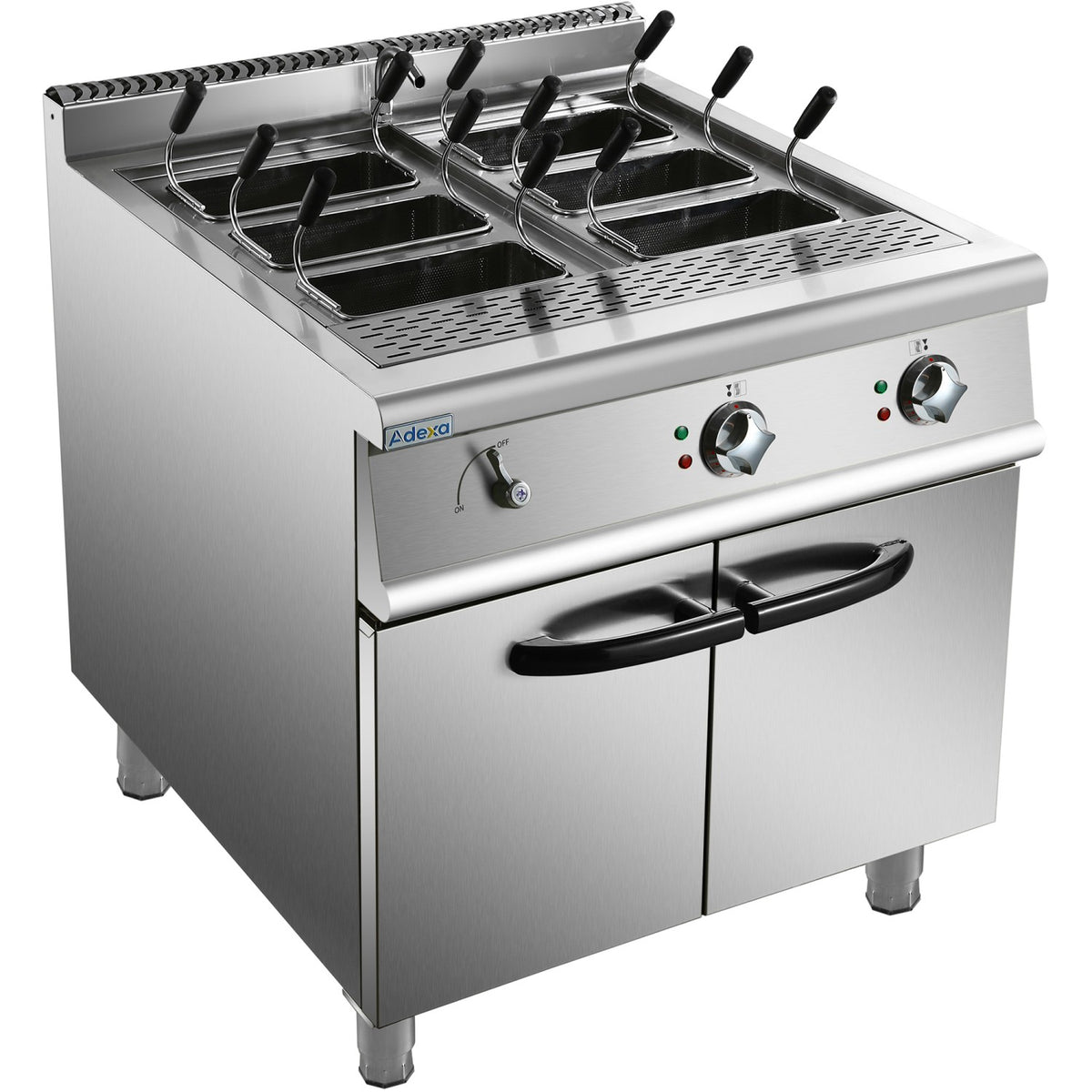 Professional Pasta cooker 40 Litres Electric 18kW Floor standing with Cabinet Base 900mm Depth - HEN915A