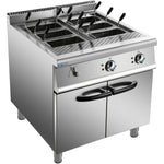 Professional Pasta cooker 40 Litres Electric 18kW Floor standing with Cabinet Base 900mm Depth - HEN915A