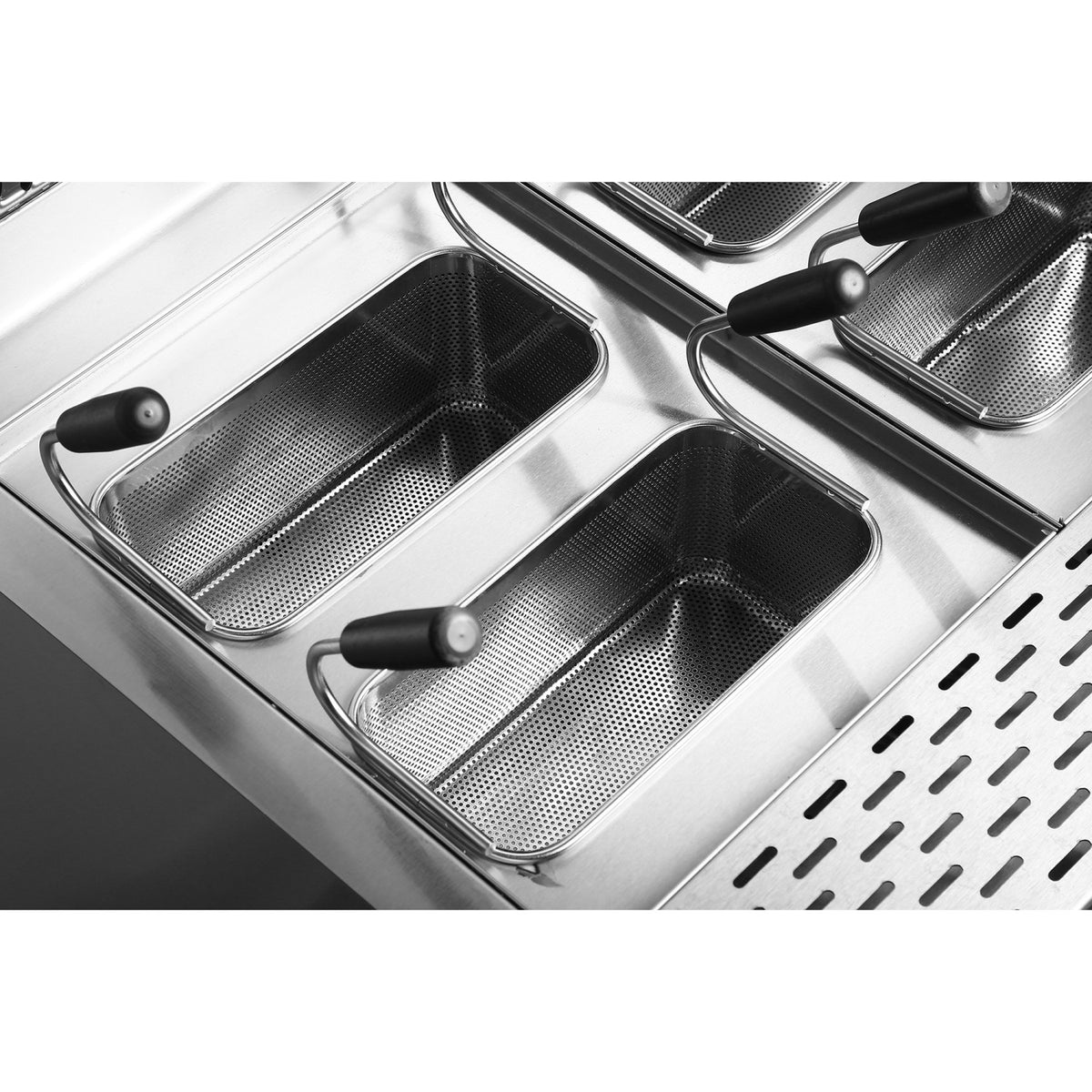 Professional Pasta cooker 40 Litres Electric 18kW Floor standing with Cabinet Base 900mm Depth - HEN915A