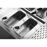 Professional Pasta cooker 40 Litres Electric 18kW Floor standing with Cabinet Base 900mm Depth - HEN915A