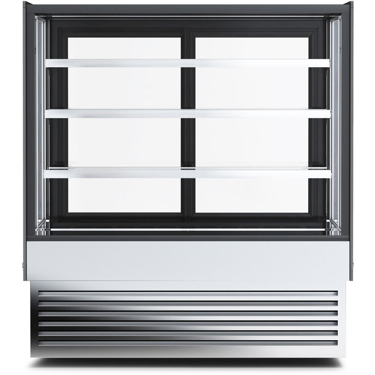 Cake Display Showcase 900mm 3 Shelves Black & Stainless Steel - HL900B3